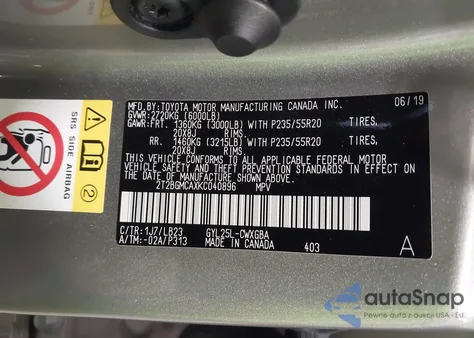 2019 Lexus Rx 450H from USA, damaged, VIN 2T2BGMCAXKC040896